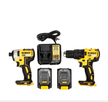 DEWALT  2-Tool 20-Volt Max Brushless Power Tool Combo Kit with Soft Case (2-Batteries and charger Included)